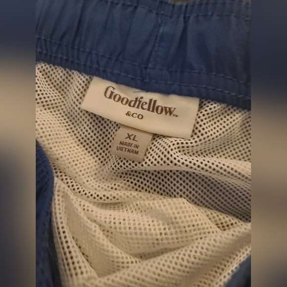Goodfellow & Co. Blue Drawstring Waist Lined Swim Trunks - Picture 5 of 7